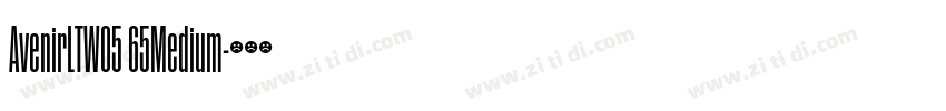 AvenirLTW05 65Medium字体转换 AvenirLTW05 65Medium字体转换
